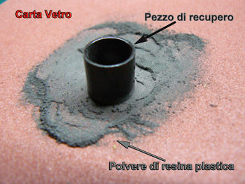 Fig. 5 - Preparazione della resina in polvere