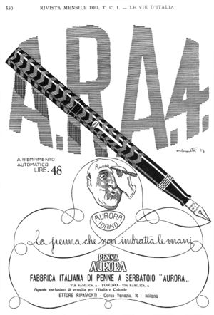 Fabbrica Italiana Penne a Serbatoio Aurora - FountainPen